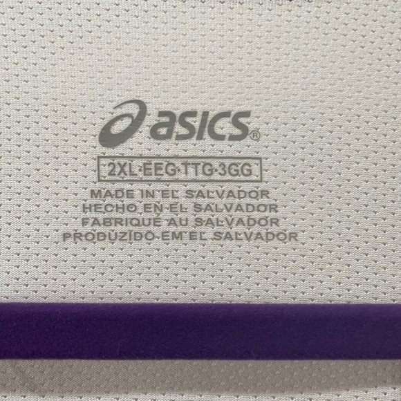 asics sports blouses chaser shimmer burgundy/white - Picture 4 of 6